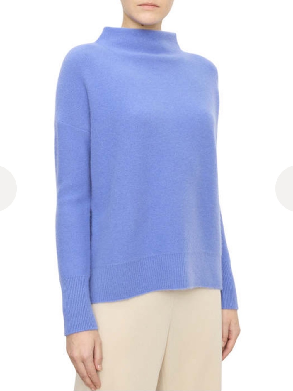 VINCE Plush Cashmere Funnel Neck Sweater
